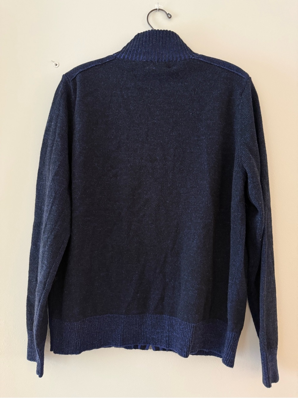 NWT✨ Toscano Firenze Navy Full-Zip Cardigan Sweater Size Medium - Picture 6 of 10